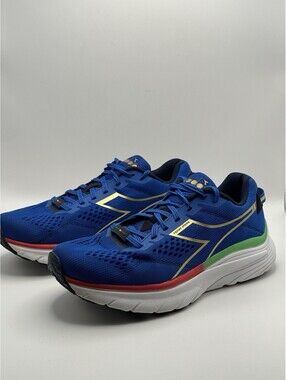 Diadora Equipe Atomo Men’s Royal Blue/Gold Running Shoes US 10